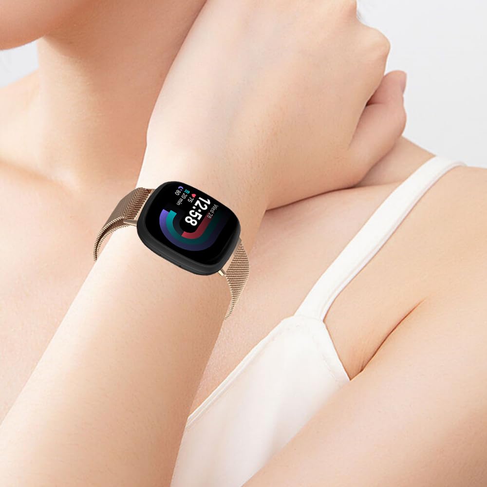 Moydolo Compatible with Fitbit Versa 3 Versa 4 Bands Women Men - Image 4