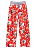 BFUSTYLE Christmas Pajama Pants Kids Cat Pj Bottoms For Girls Pajamas Size 8 Children Xmas Sleepwear Trouser 7-8 Years Snowflake Pjs Pant