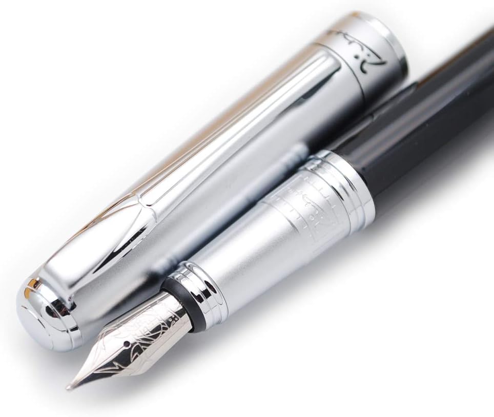 Picasso 906 ATHENS DYNASTY Fountain Pen Original Box (Silver, Medium Nib)