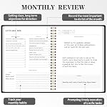 Monthly Planner 2026-2027, 2026 Calendar 24 Months Planner, 7.4"x9.4", JAN 2026 - DEC 2027, Personal Organizer with Monthly Goals, To-Do List, Habit Tracker, 24 Monthes for School Office Home Planning - Image 4