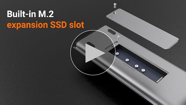 j5create USB C Dual 4K 60Hz Display Docking Station 12-in-1, Built