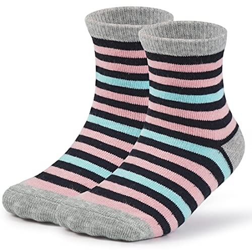 Evercute Toddler Girls Grip Socks 12 Pack Boys Non Slip Socks For Kids Anti Skid #TOP2