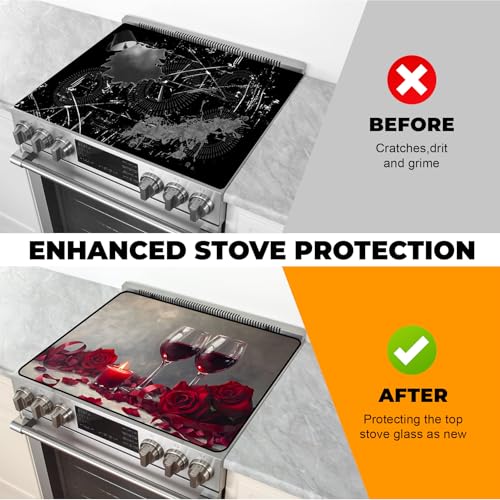 Image of Stove Top Cover for Glass Electric Stove (Wine Glass, 30 inch x 21 inch)