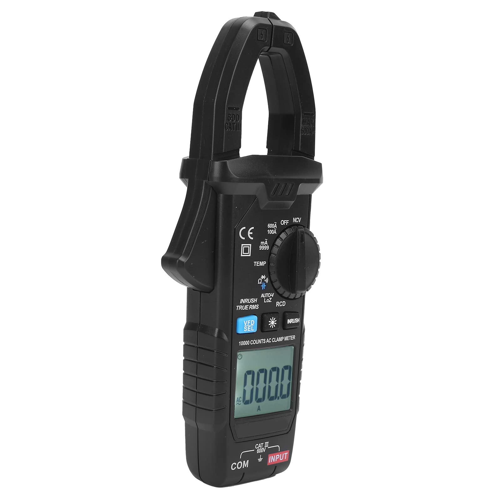 Digitales Zangenmessgerät, True RMS-Tester für Elektrikerbedarf, LCD-Display, Tragbares Multimeter Zur Spannungs- und Strommessung