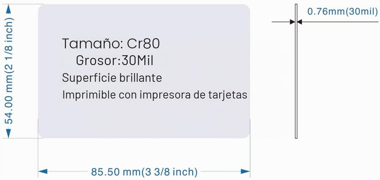 YARONGTECH RFID 125KHz EM4100 proximidad puerta Control entrada acceso EM card-0.9 mm (Pack de 100)