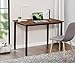 HOMOOI Dining Room Table Set, Modern Studio Kitchen Table Set with Two Benches 3 Piece Breakfast Nook,Brown.