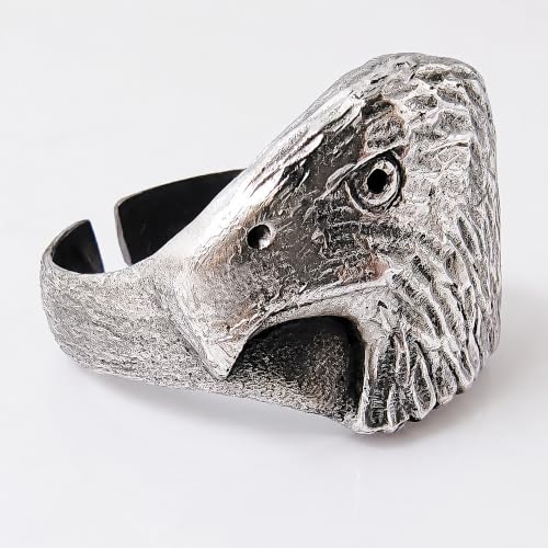 Bague aigle argent 925 réglable : oubliez les problèmes de taille de doigt
