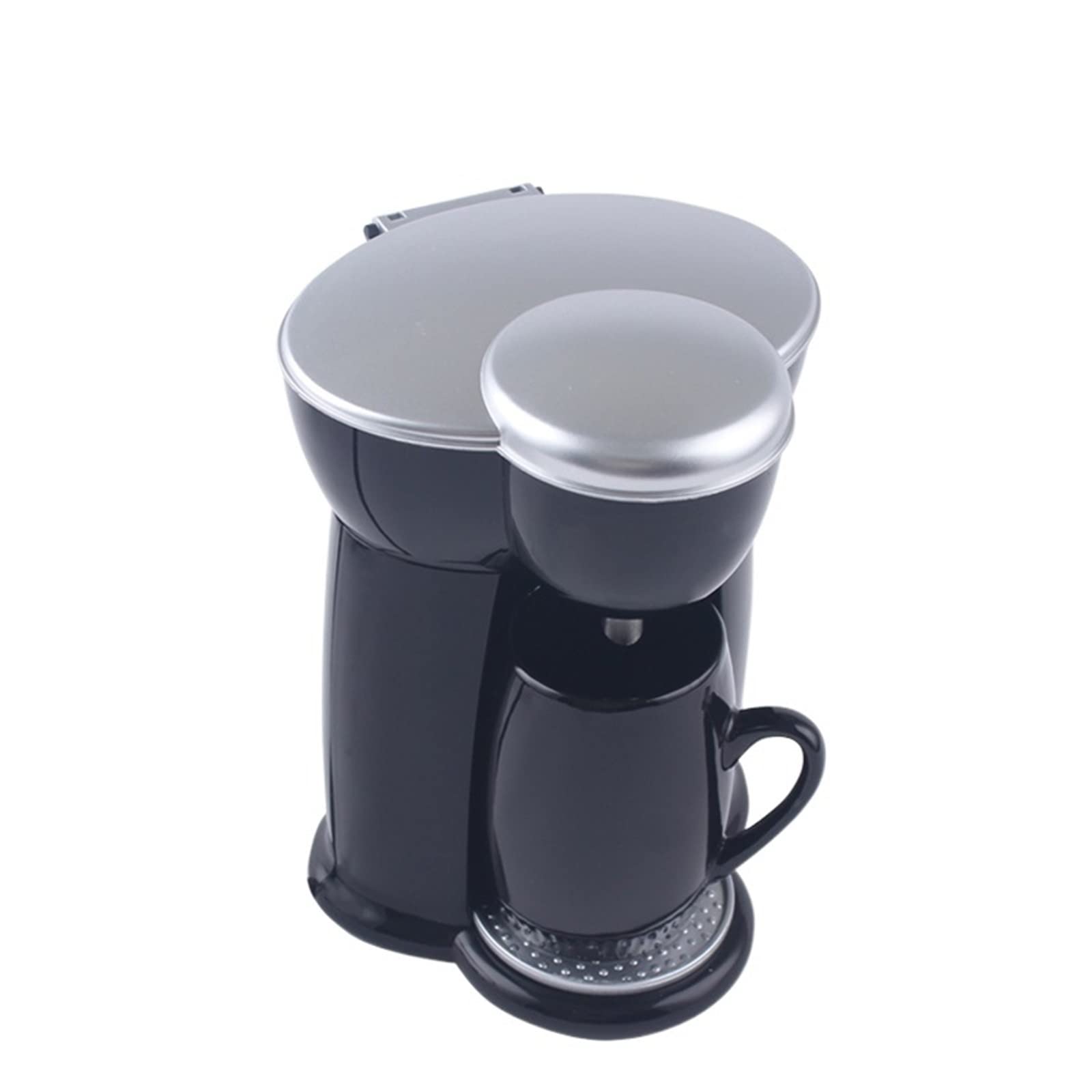 DieffematicKF Ekspresy do kawy Mini Coffee Machine Automatic Drip Coffee Maker Single Cup Coffee Maker for Home And Office