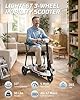 Ecomobi M3 20/32Miles Lightweight(30lbs) Mobility Scooter for Adults & Seniors - 33" Turning Radius 3-Wheel Foldable Mobility Scooter with Dual Airline Approved Lithium Battery, All-in-One Design
