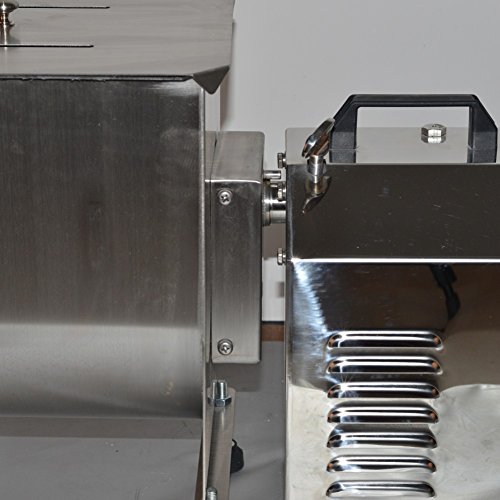 Image of Hakka 60lb /30L Electric Meat Mixer, Stainless Steel 40L Capacity Fixed Tank Commercial Meat Mixer with Motor for Sausage Restaurant Food Processing Equipment