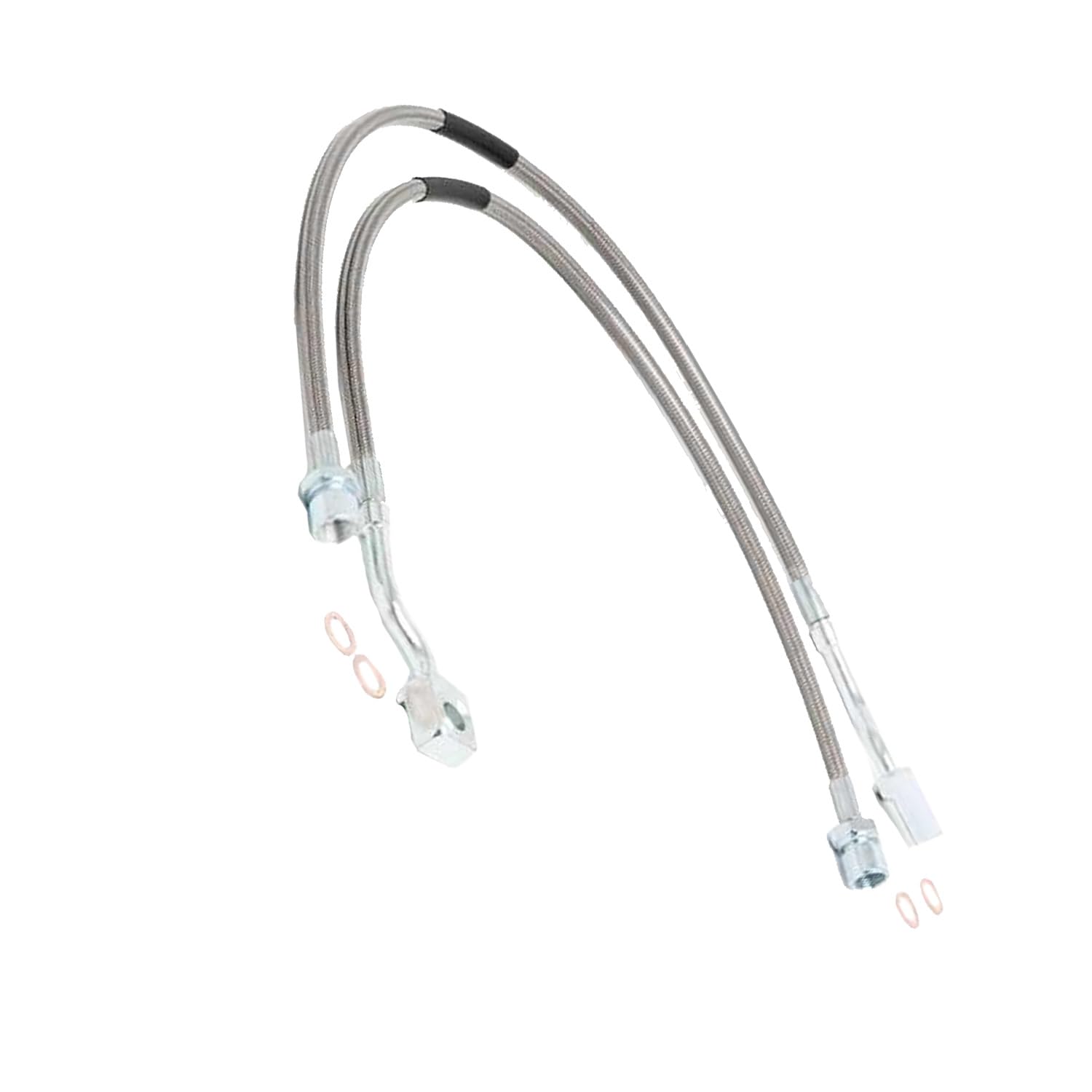 Lot de 2 conduites de frein 89370 ZDGL-89370 compatibles avec Silverado 1500 2500 3500 HD 2WD 4WD 2007-2019 Compatible avec GMC Sierra 1500 2500 3500 HD 2WD 4WD 2007-2019
