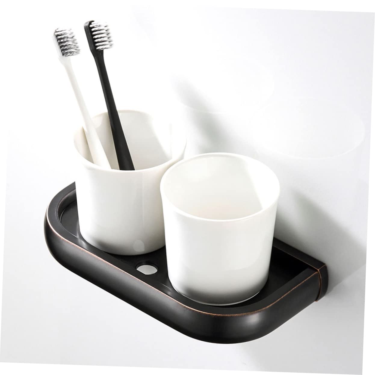 Cabilock Soportes para Cepillos De Negros Vaso Cepillo De Portacepillos De Cerámica Portacepillos De Estante para Cepillos De Caja De Almacenaje Antiguo