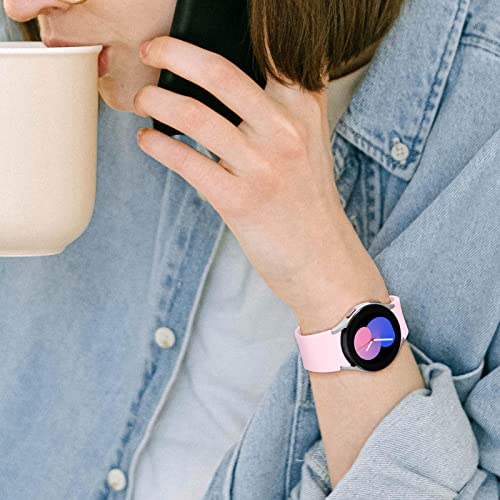 Bracelet de sport rose Samsung Galaxy Watch 5 en silicone premium - 4