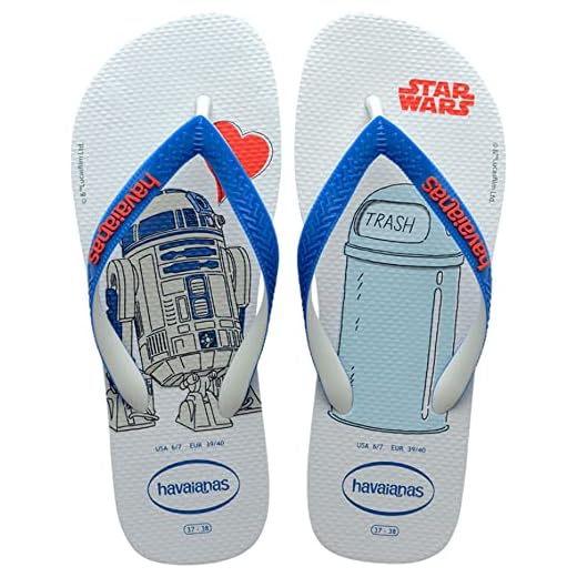 Chinelo Star Wars, Havaianas, Criança Unissex, Azul Estrela, 25/26