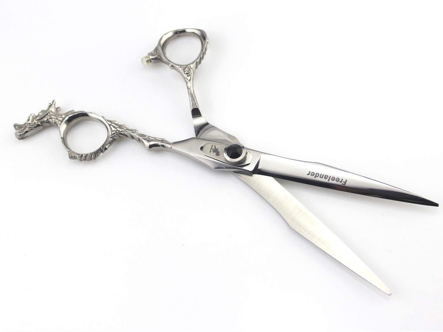 Forbici da Parrucchiere Professionali, Forbici da Taglio per Capelli Cesoie per Barbiere-Lunghezza Totale 6" con Vite di Tensione di Regolazione Fine 100% Acciaio Inossidabile, B2, Taglio Piatto 7 Pol