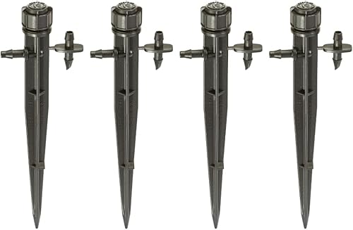 Miniatura 9 de Rain Bird MBH4PKS - Microburbujeador de riego por goteo en estaca, patrón de medio círculo de 180°, distancia de pulverización de 0-3 pies, paquete