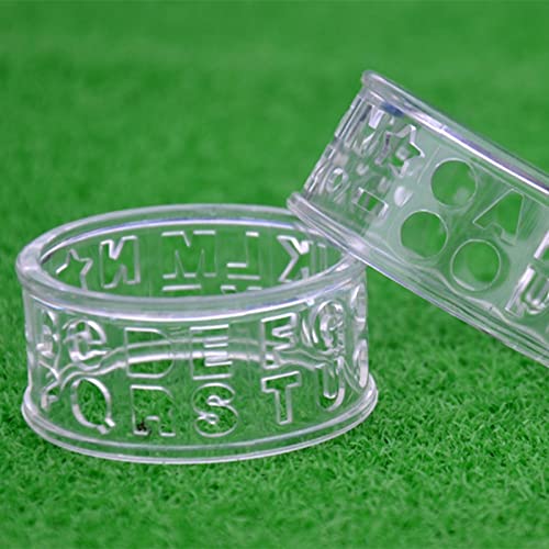 forro de bola de golfe | Ferramenta de marcação de bola de golfe transparente,Modelo de marcador de