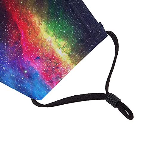 Doset Kids Cloth Face Mask Reusable Washable Cute Children Face Masks Adjustable Galaxy Tie-Dye Masks For Girls Boys Pack Of 8 #TOP3