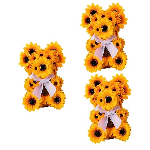 Ours de tournesol figurine Toddmomy pour decoration de chambre festive