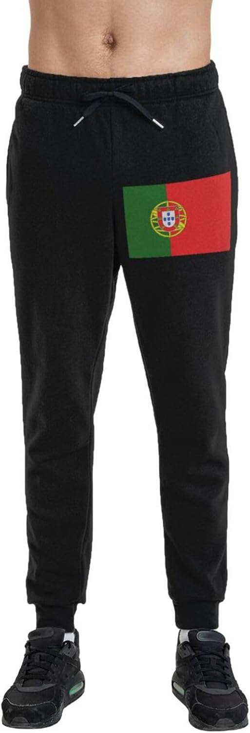 Portuguese Flag Man Sweatpants Basic Jogger Slacks