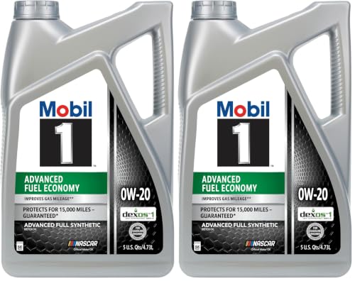 Mobil 1 Advanced Fuel Economy Full Synthetic Motor Oil 0W-20...