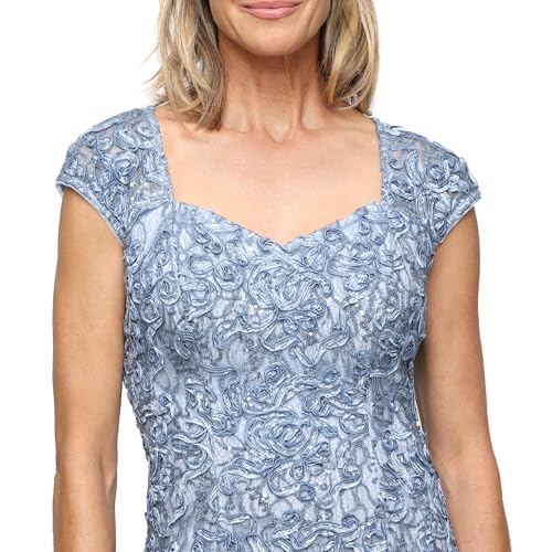 Image of Alex Evenings Women's Long Sleeveless Mother of the Bride Dress with Shawl (Petite and Regular Sizes)