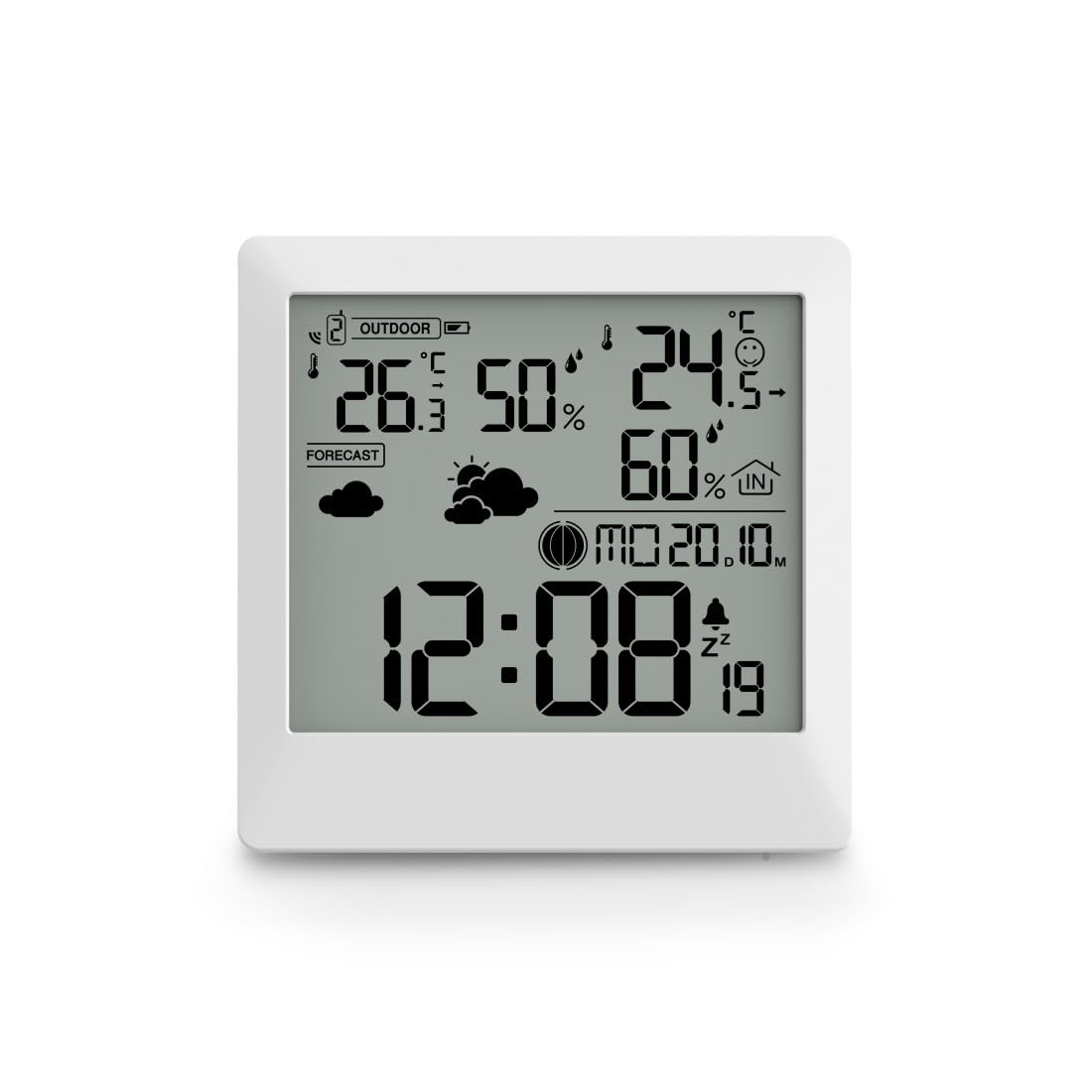 Station météo radio-pilotée Palawan thermomètre hygromètre capteur extérieur