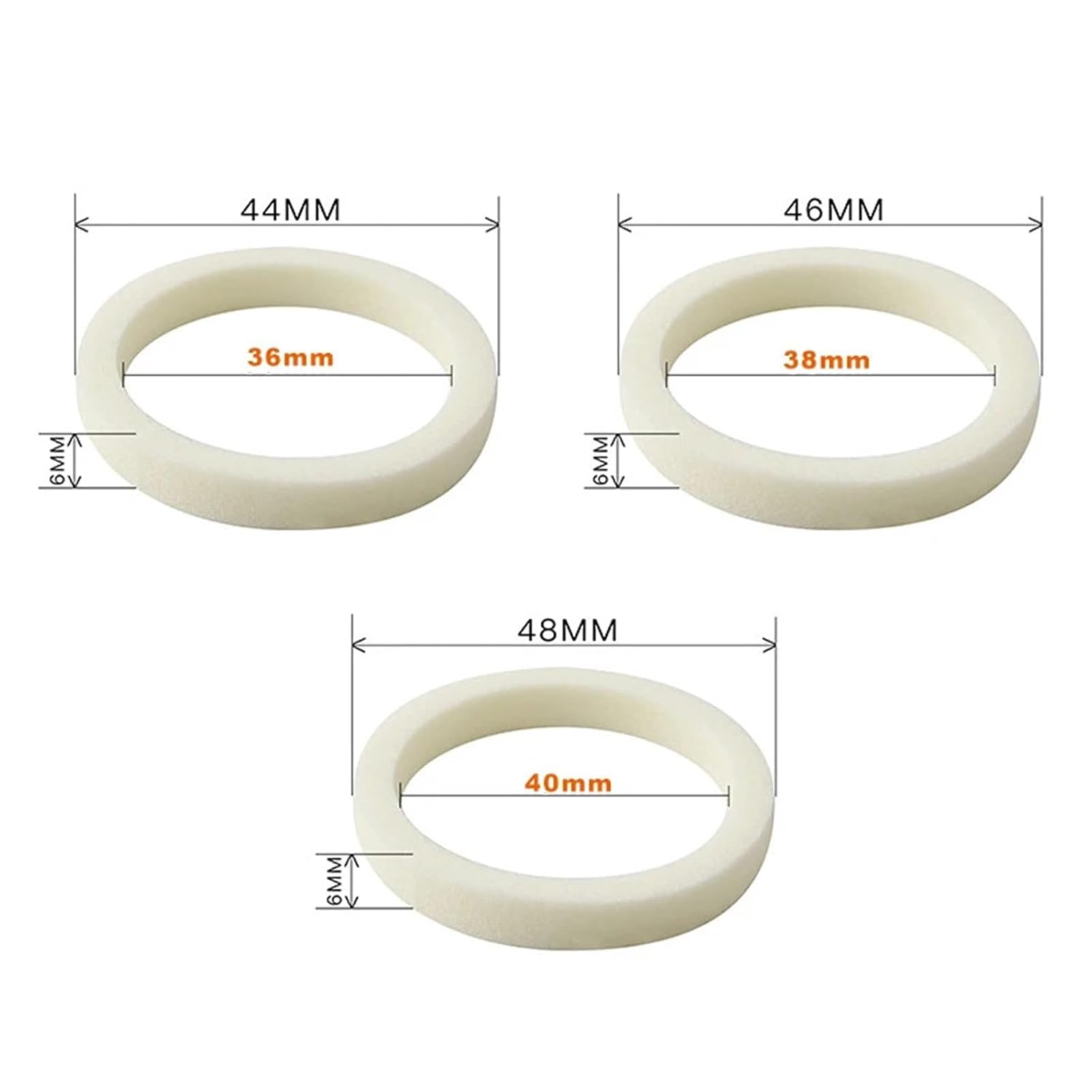 Mountain Bike Fork Oil Sponge Ring Oil Foam Absorb Seal 30 32 34 35 36 38 40mm Forks Bicycle Accessories(32mm 5PCS)