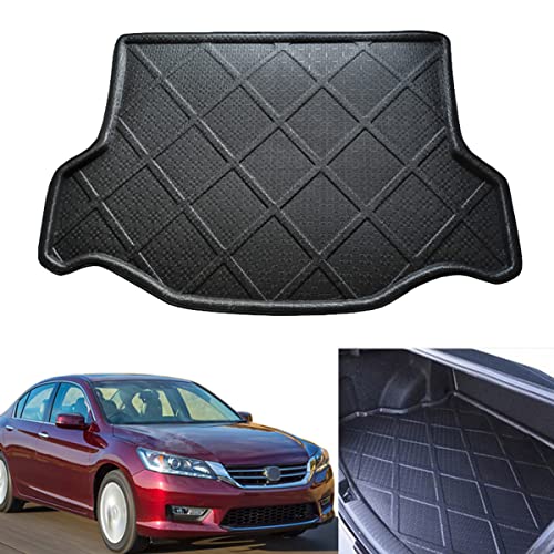 1Pcs Black Color Car Mat Car Boot Mat Cargo Mat Trunk Cargo Liner Floor Mat For Honda Accord 2013 2014 2015 2016 2017 #TOP13