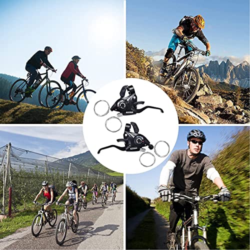 Qiwenr 1 Paio Leve Cambio Bici,Indicatore di