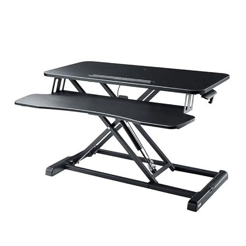 サンワサプライ アウトレット スタンディングデスク リフトアップデスク 手動 ガス圧式 机上タイプ 昇降 キーボード台 ブラック MR-ERGST5BK