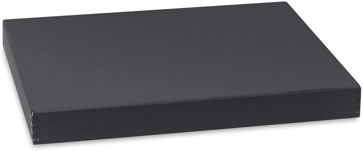 Lineco Archival 13x19 Print Storage Box, Drop Front Design, 13 1/2" x 19 1/2" x 1 1/2", Exterior Color: Black Custom LIN-733-2119