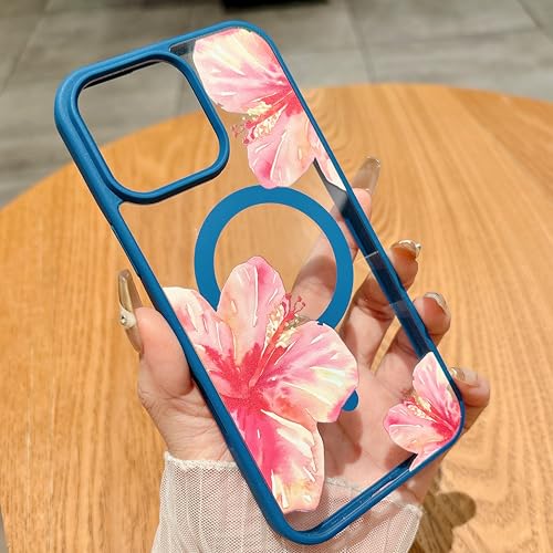 Coque iPhone 14 Pro MagSafe évite les rayures avec style floral