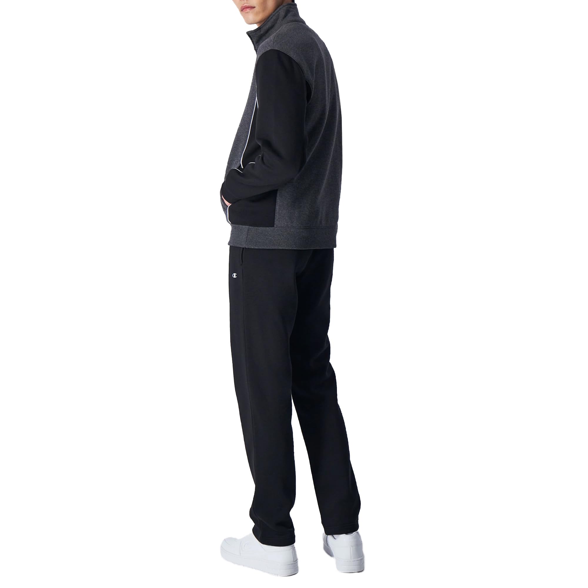 Champion Legacy Sweatsuits-Powerblend Fleece Full Zip Chándal Deportivo para Hombre