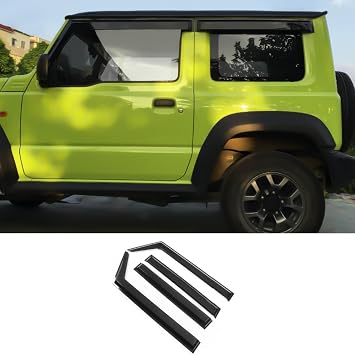 Car Side Window Deflector for Suzuki Jimny JB64 JB74 2019-2024,3D Three-dimensional Weather Shield,Door Visor Sun Rain Guards Accessory,4pcs