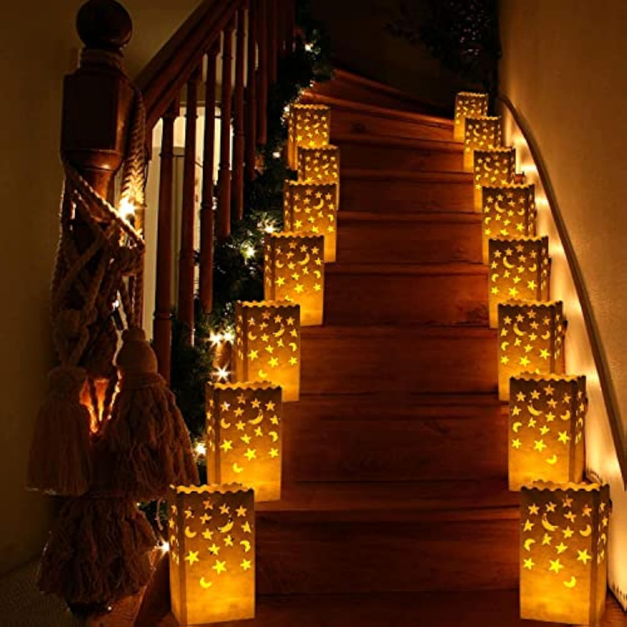 50 pcs White Luminary Candle Bags