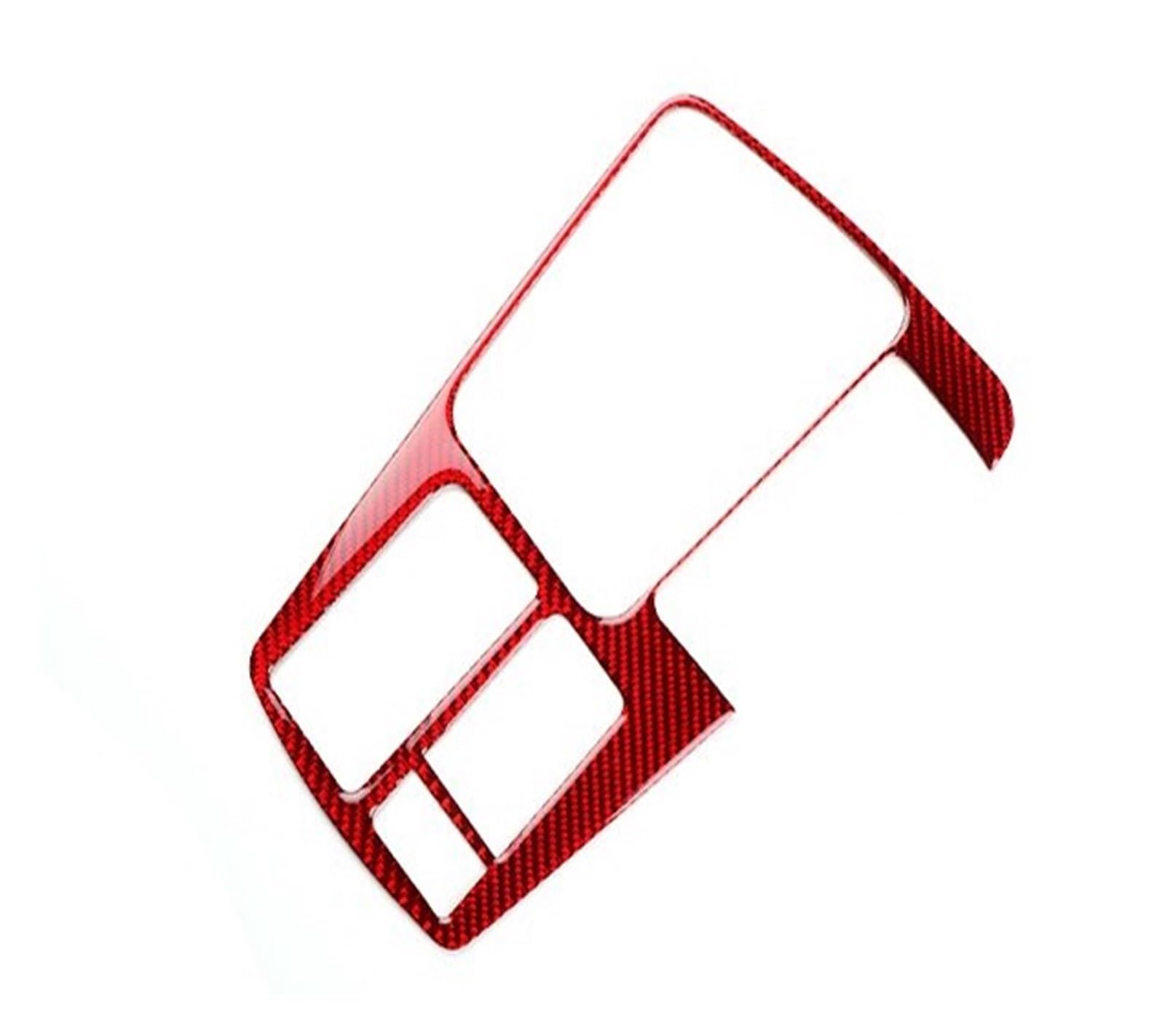 Interior Trim for Seat for Leon 2017 2018 2019 LHD RHD Car Gear Shift Inner Frame Panel Trim Interior Real Soft Carbon Fiber Sticker Cover Trim Sticker(for RHD Red)