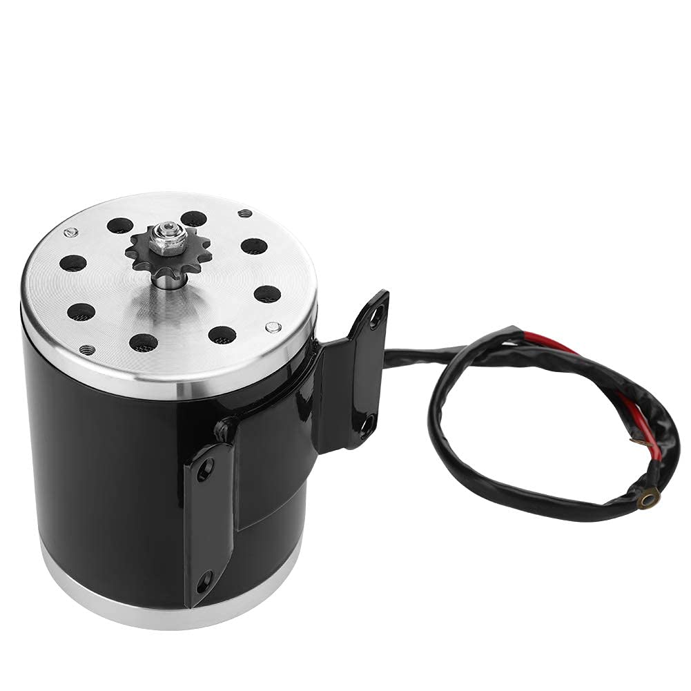 Motore DC a Magneti Permanenti 500W 24V, Motoriduttore Elettrico Reversibile Silenzioso con Staffa per Generatore Fai-da-Te Alta Velocità