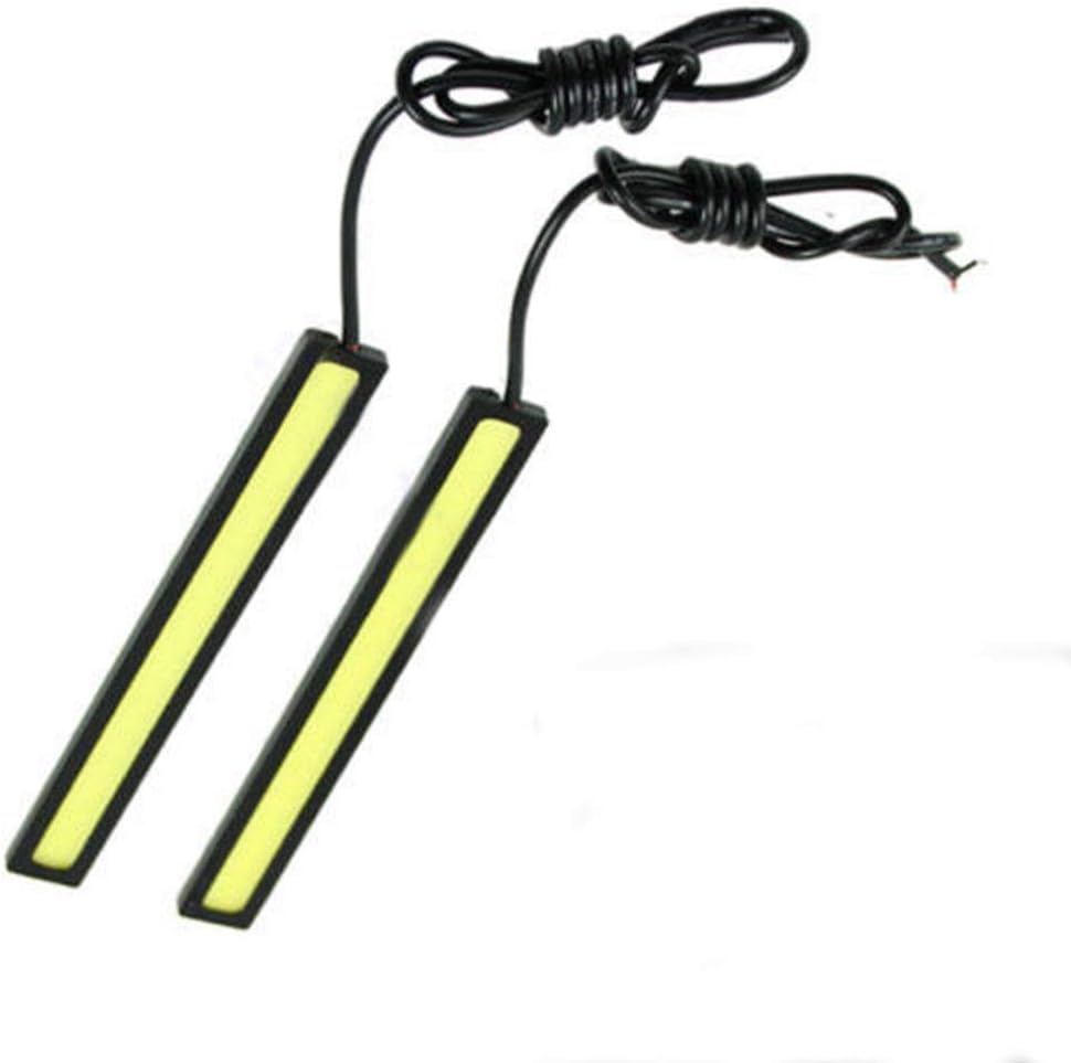Malayas 2PCs Universal Waterproof Car Trucks Daytime Running Light Lamp Super Bright 12V LED Strips COB Car Led Fog Light
