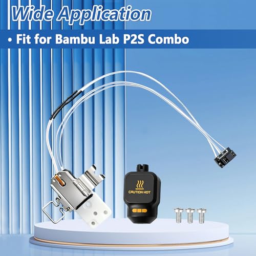 Calefacción P2S Hotend evita atascos en impresora Bambu P2S 3