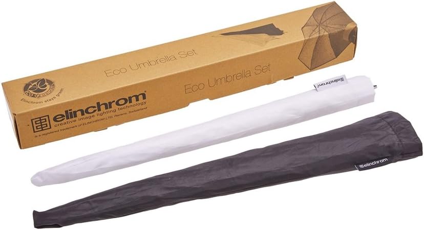 Elinchrom Two Piece Umbrella Set Translucent 84cm - Silver (EL26062)