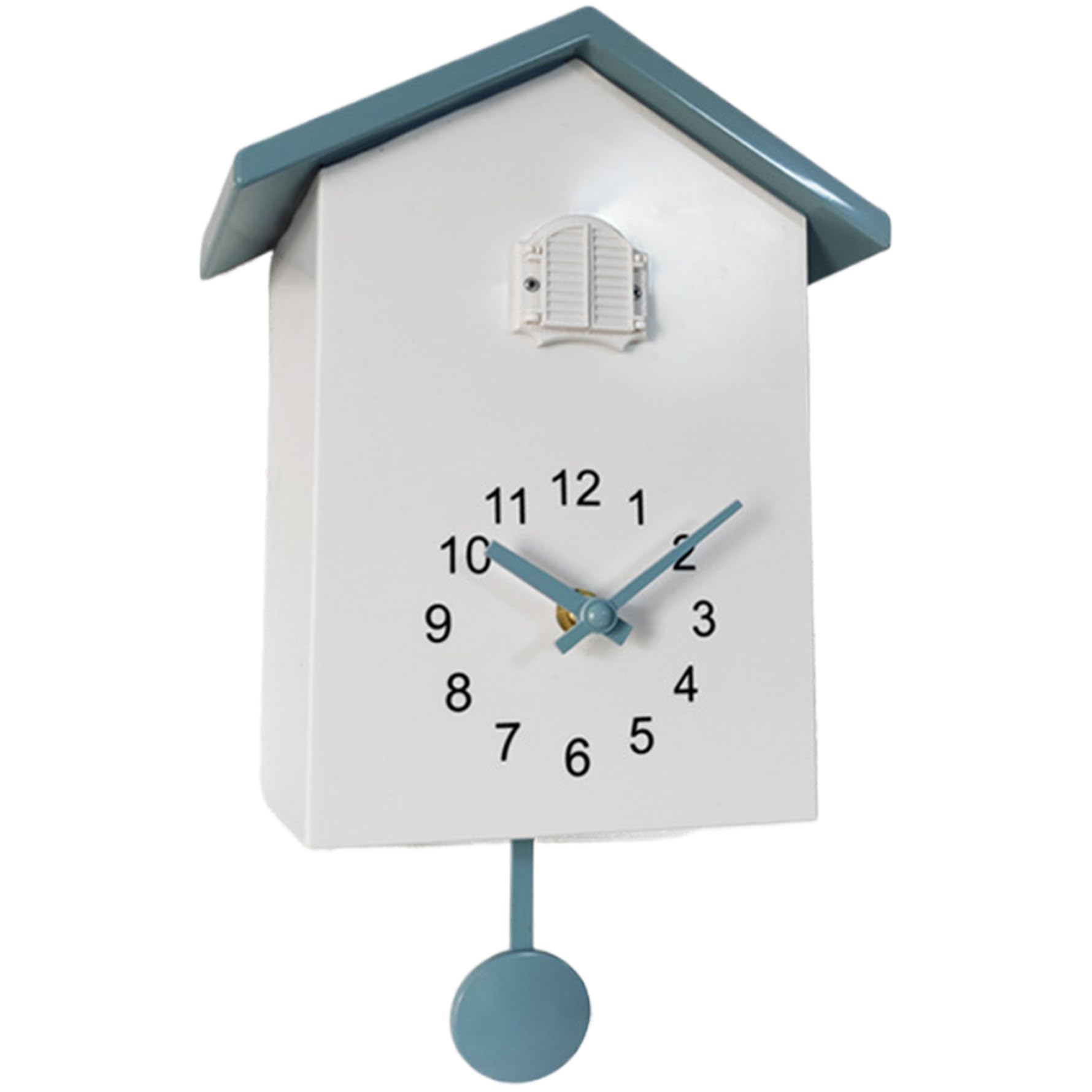 Reloj de pared de cuco automático a pilas con pájaro moderno lindo