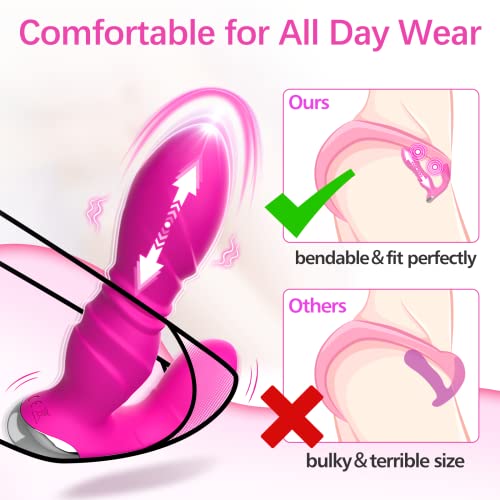 Adult Sex Toys For Women Pleasure - Wearable Vibrating Panties With App＆Remote Control Vibrators With 9 Powerful Thrusting Vibrations Sex Toy For Women Couples Sex Products Ultra Quiet In Public Play #TOP2