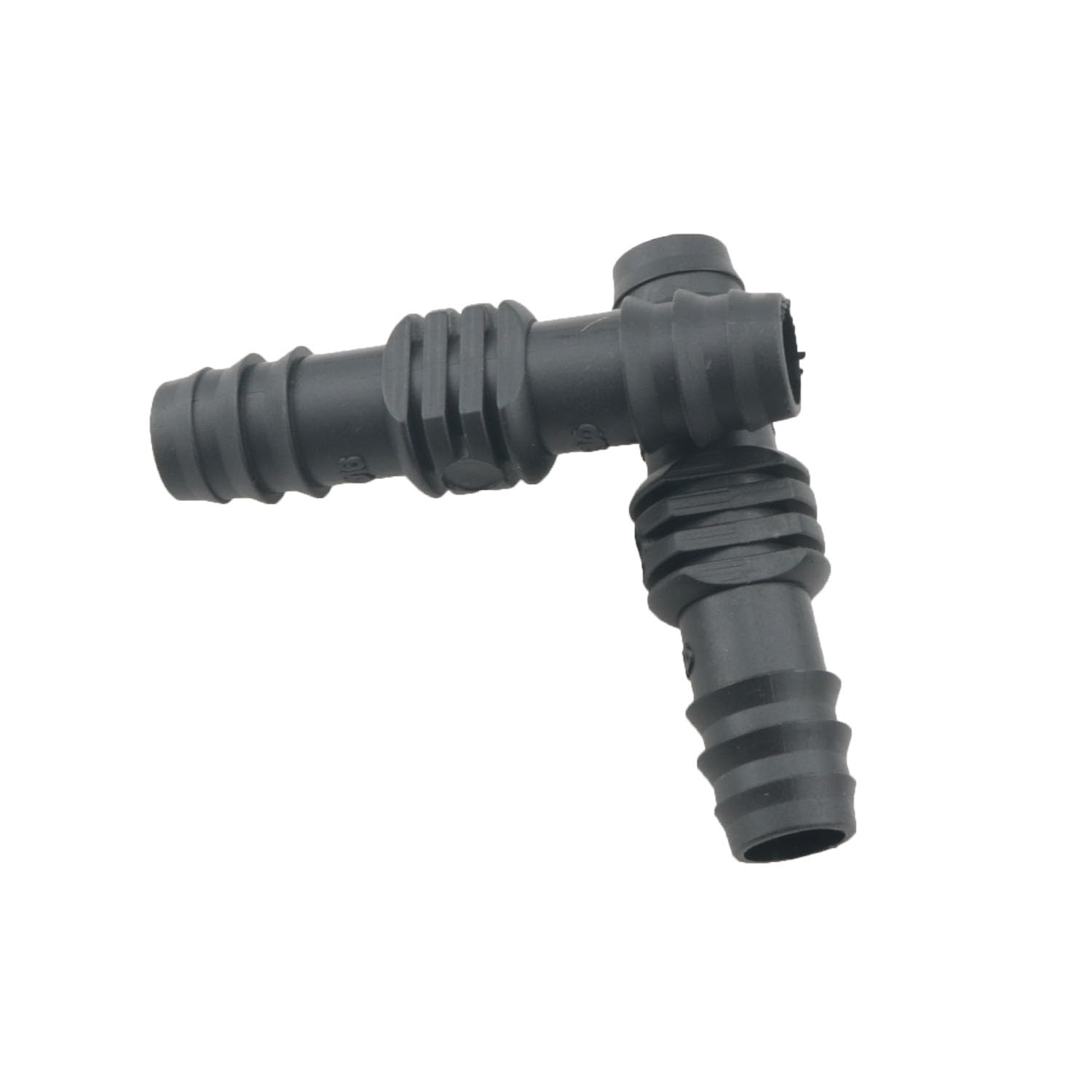 15 acopladores de púas de riego por goteo, tubo de 3/5 pulgadas, conector de púas de plástico negro, sistema de riego por goteo, manguera de inmersión, adecuado para sistemas de riego agrícola