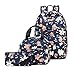 Acmebon Mochila Escolar Resistente al Agua para Niñas Adolescentes Conjunto de Mochila con Bolsa de Almuerzo y Estuche Lirio
