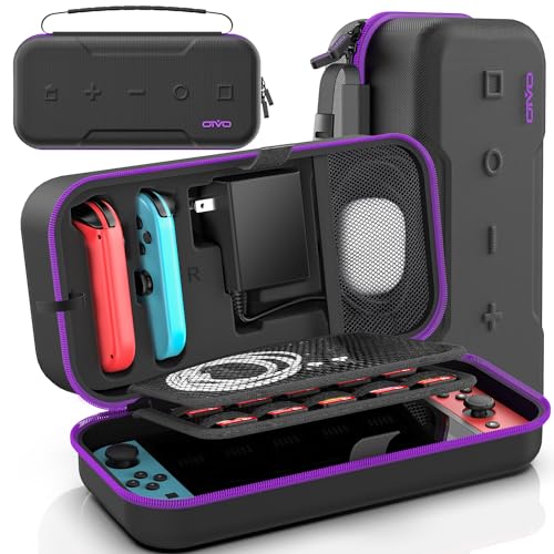 【スイッチ/有機elモデル対応 Switch 2非対応】Switch ケース OIVO スイッチ収納 キャリーケース 防水 防塵 防汚 耐衝撃 全面保護 大容量 持ち運び便利 本体/Joy-Con/電源アダプタ/20枚ゲームカード/ケーブル/イヤホンなど全