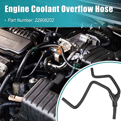 X Autohaux Upper Radiator Surge Tank Inlet Hose Reservoir Hose 22908202 For Cadillac Ats Cts For Chevrolet Camaro 4 Cyl 2.0L 2013-2018 Engine Coolant Overflow Hose Recovery Tank Hose #TOP2