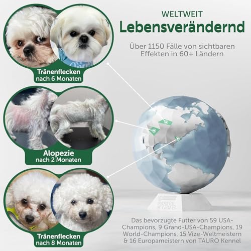 Nature's Protection Superior Care Hundefutter Trocken Getreidefrei - Hypoallergenes Welpenfutter mit Lachs für Weiße Hunde Aller Rassen, Trockenfutter für Welpen, 1.5kg