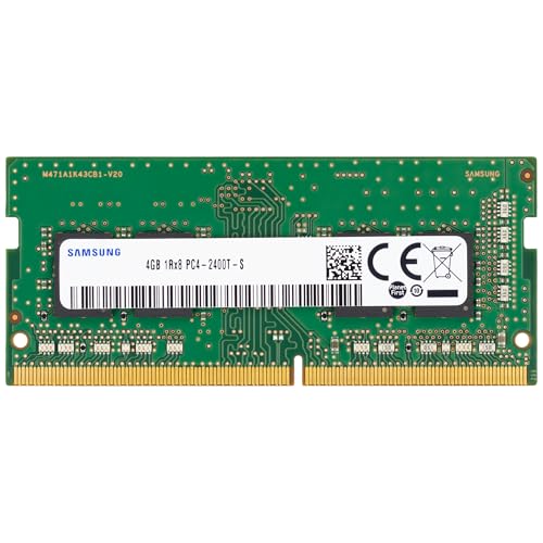 Image of Samsung 4GB DDR4 2400MHz PC4-19200 (PC4-2400T) CL17 SODIMM 1Rx8 Single Rank 1.2V 260-Pin Laptop, Notebook RAM Memory