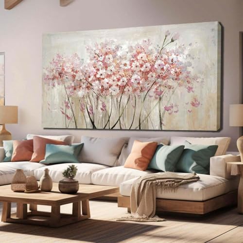 Tableau botanique moderne pour salon et chambre chic 80x160